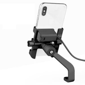 BIKE MOBILE STAND FULL METAL 360° ROTATION WITH USB CHARGER